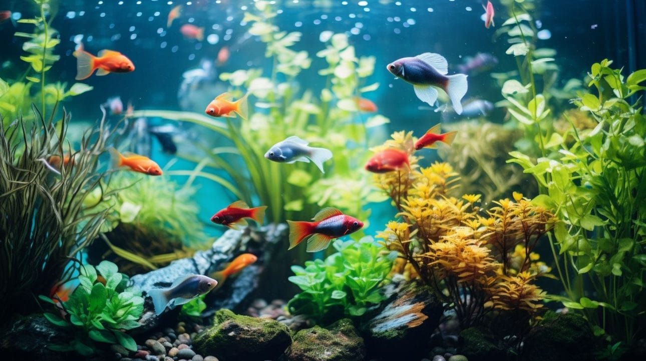 A colorful aquarium
