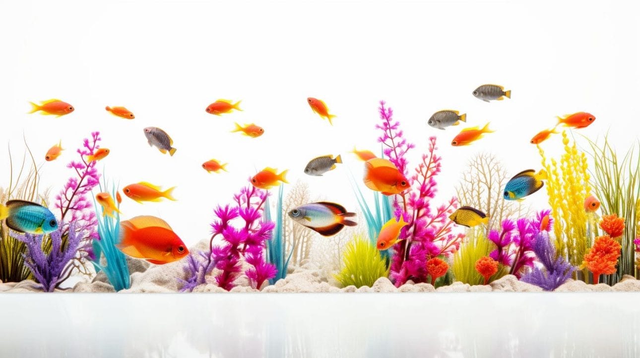 A vibrant underwater aquarium