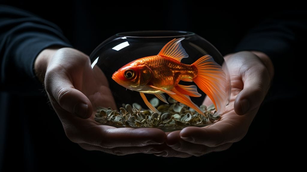 Grown fantail goldfish