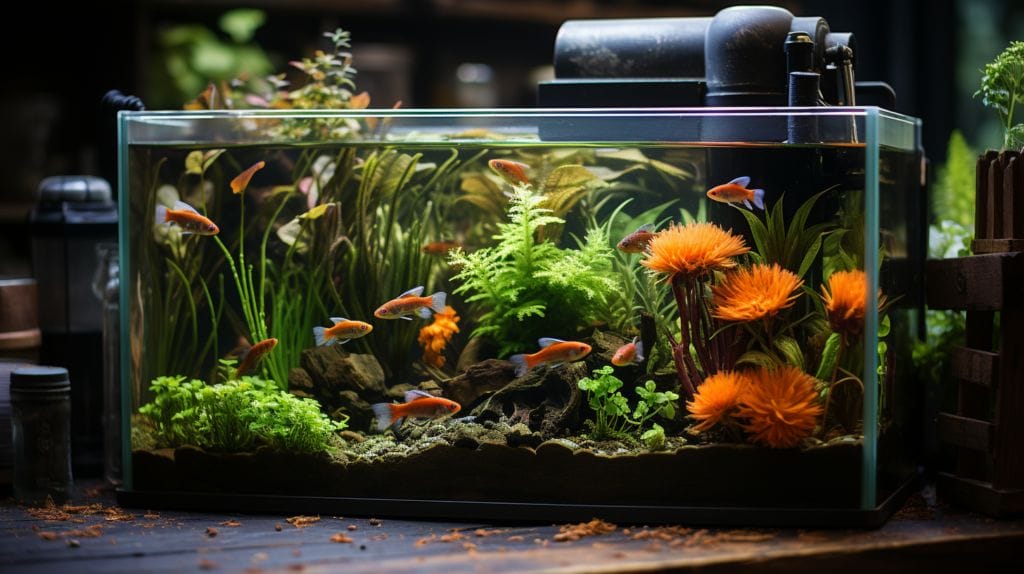 Natural prevention of high nitrites in a fish tank