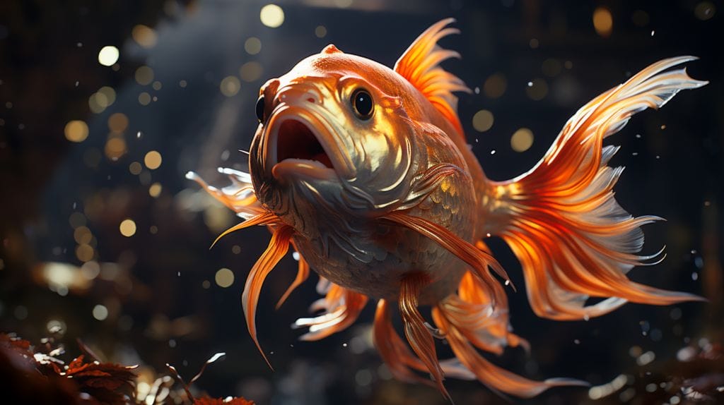 Surprised goldfish