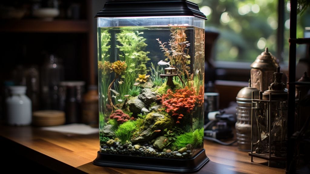 Thriving small aquarium
