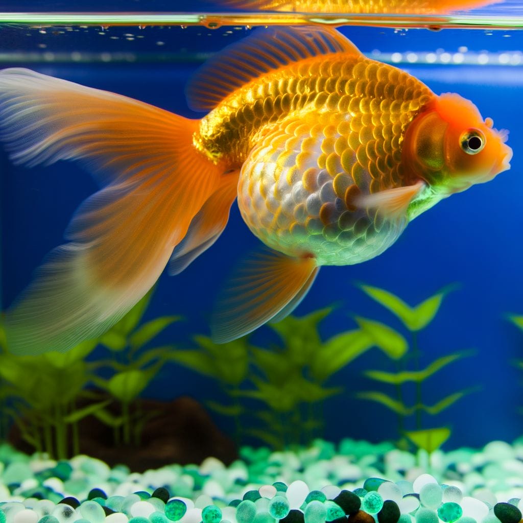 How Long Do Goldfish Stay Pregnant featuring a pregnant goldfish