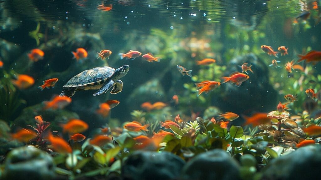 Turtle and Fish Aquarium Setup: The Perfect Aquatic Harmony