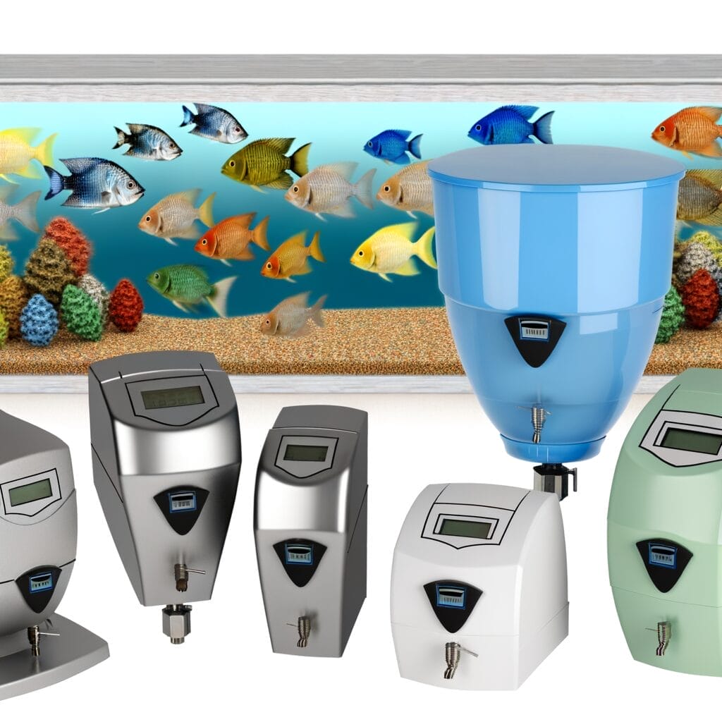 Automatic fish feeders