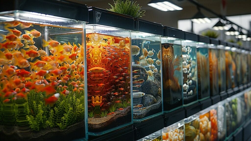 Diverse high-quality aquariums, top manufacturers.