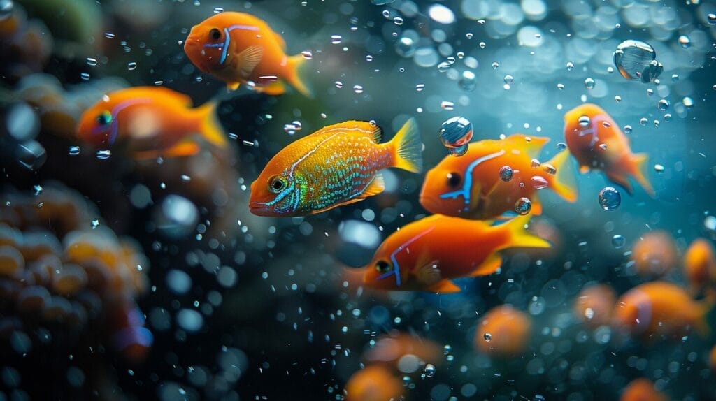 vibrant fish tank filled with colorful fish swimming peacefully a